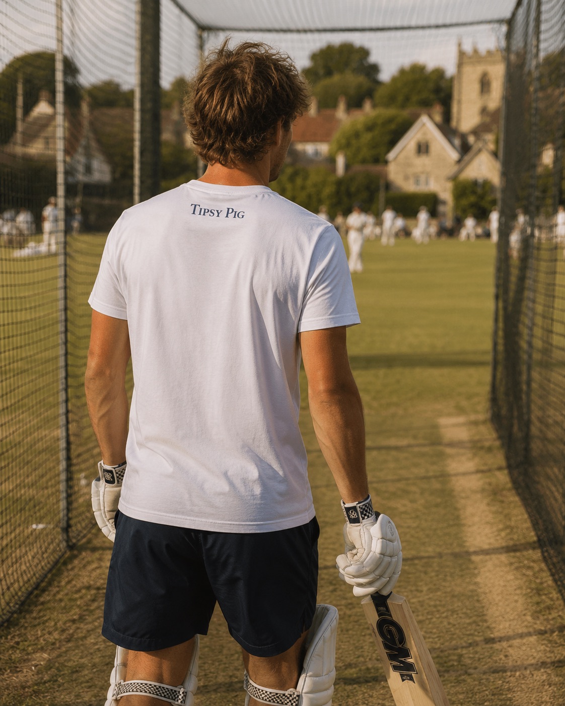 Signature Pig Tee in White