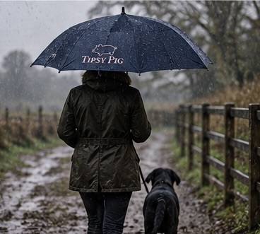 Two miles of drizzle. One dry Pig.