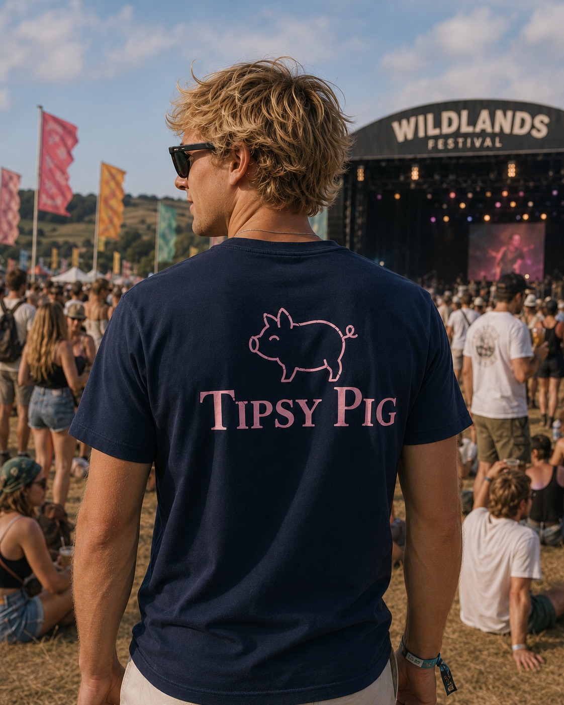 Salt Washed Tee in Wildlands Festival